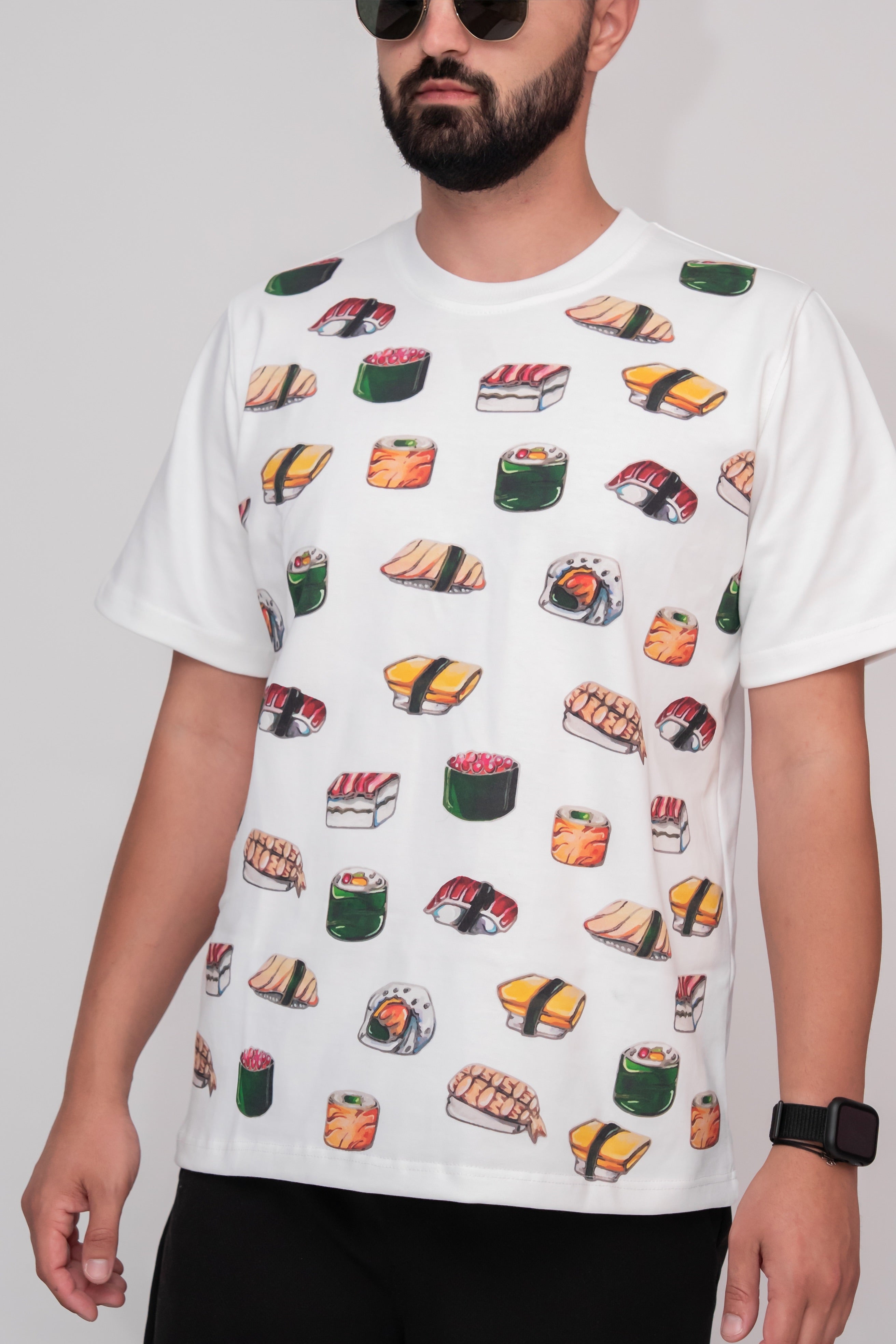 Мъжка овърсайз тениска –  Sushi Roll Vibes